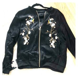 Zara Flora Bomber Jacket